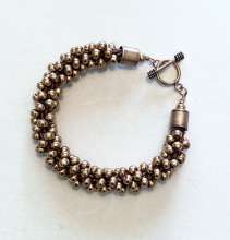 Half Spiral Bracelet by Cindy Johnson ©2025, 8 strand Kumihimo Braid Class, Kumihimo with beads, Kumihimo bracelet, Kumihimo Class, Japanese braiding