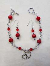 Heart Strings by Rene' Despres©2022, Bracelet, Stringing beads, Clasp, Crimps,Jump Rings
