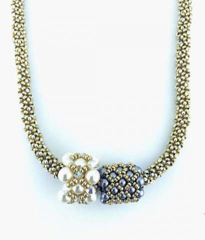 Abrakadabra RAW by Lori Ahlin©2026, Beaded Bead, Netting Necklace, Beaded Necklace, Beaded RAW, Abrakadabra, Abracadabra