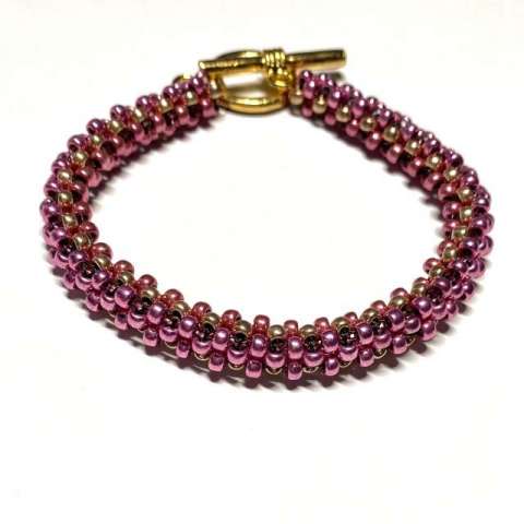 Stitch Club Class – CRAW/Cubic Right Angle Weave by Lori Ahlin©2023, CRAW/Cubic Right Angle Weave Stitch Class, Beaded Bracelet, Duracoat Seed beads, Beaded bracelet class, Bead Class Henderson Nevada, Bead Class Las Vegas