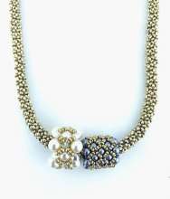 Abrakadabra RAW by Lori Ahlin©2026, Beaded Bead, Netting Necklace, Beaded Necklace, Beaded RAW, Abrakadabra, Abracadabra