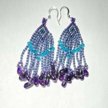 Stitch Club Class – Brick Stitch by Lori Ahlin©2025, Brick Stitch Class, Beaded Earrings, Duracoat seed beads, Miyuki seed beads, Beaded earrings class, Brick Stitch, Bead Class Henderson Nevada, Bead Class Las Vegas